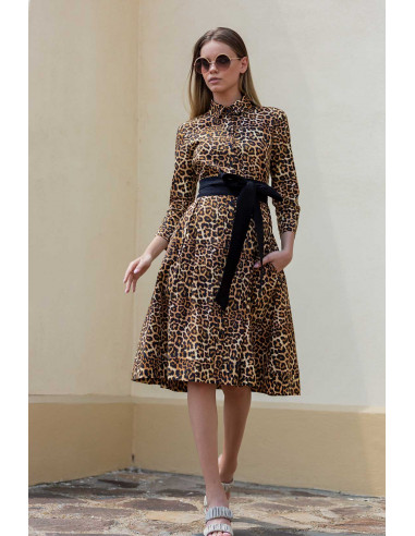 ANIMAL PRINT MEDIUM SHIRT DRESS