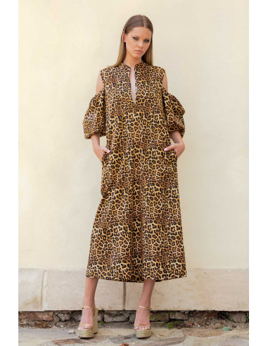 ANIMAL PRINT MEDIUM TUNIC DRESS