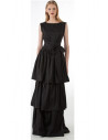 LONG SHIRT DRESS- LONG DRESS -WITH RUFFLE SKIRT